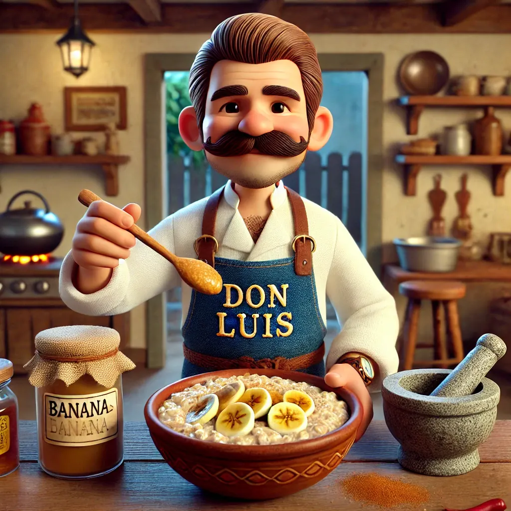 Avena con Guineos y Canela