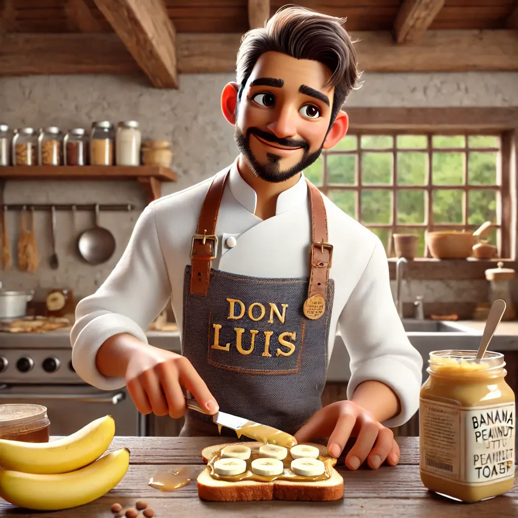 Guineo y Peanut Mantequilla Toast