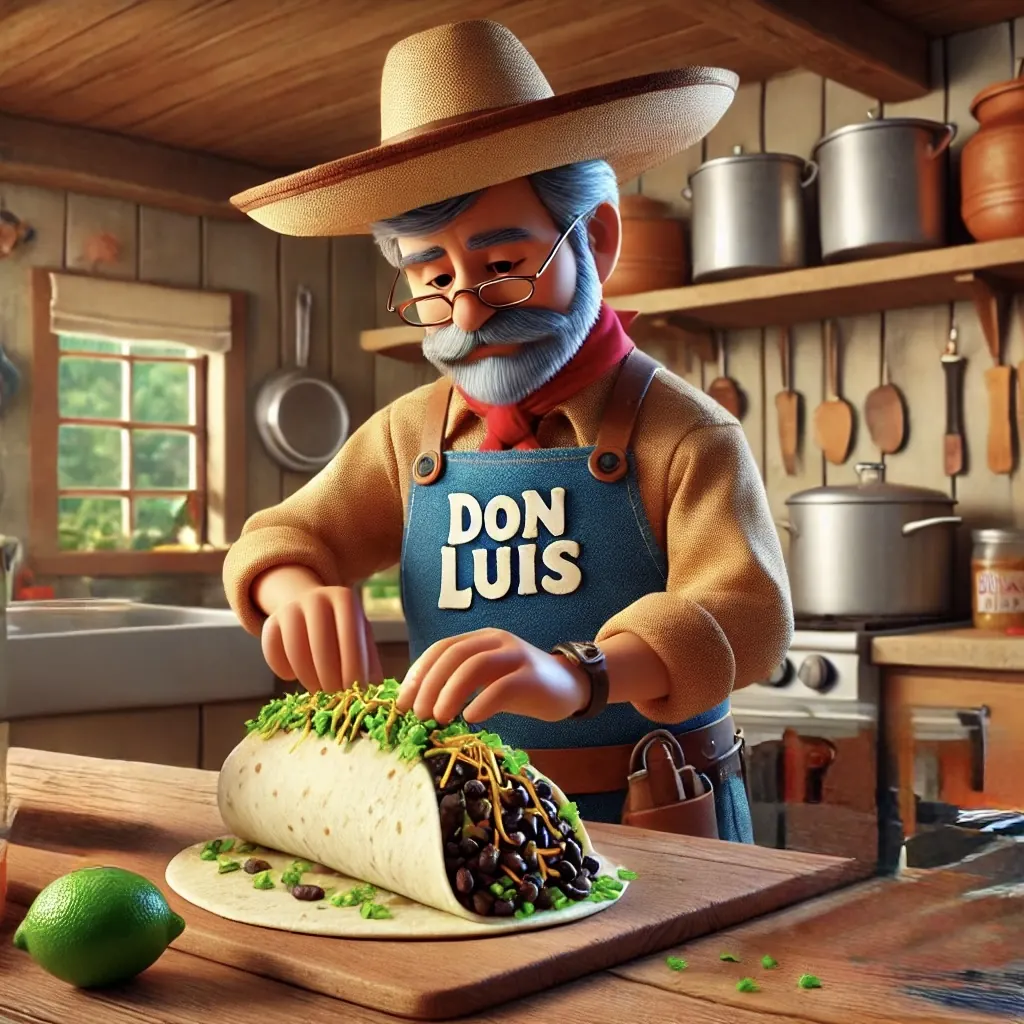 Habichuela Negra y Rice Burritos