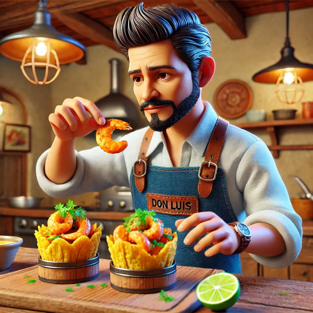 Tostones Rellenos de Camarones (camarones-Stuffed Tostones)