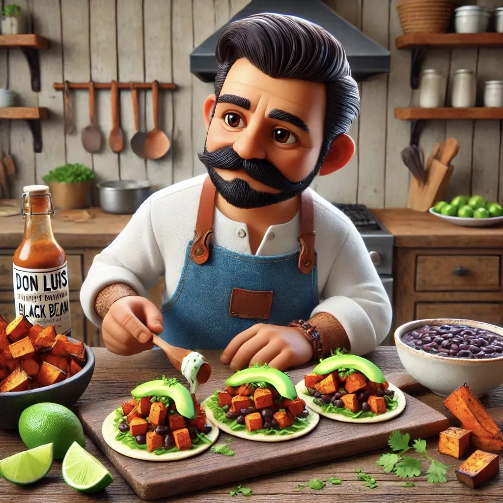 Batata y Habichuela Negra Tacos