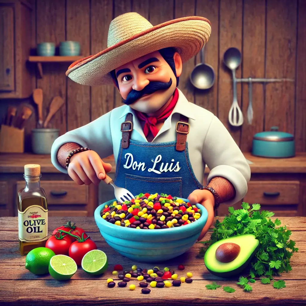 Habichuela Negra y Corn Salad