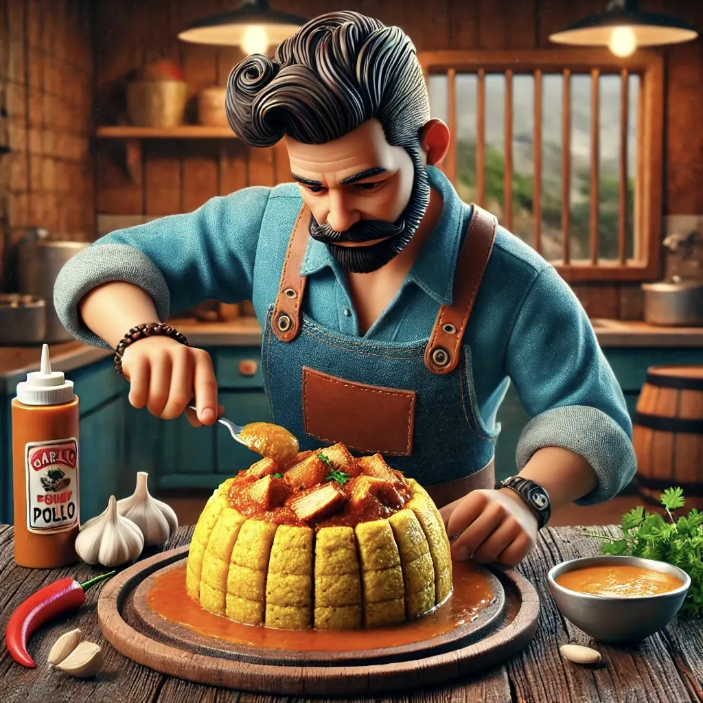 Mofongo Relleno de Pollo (pollo-Stuffed Mofongo)