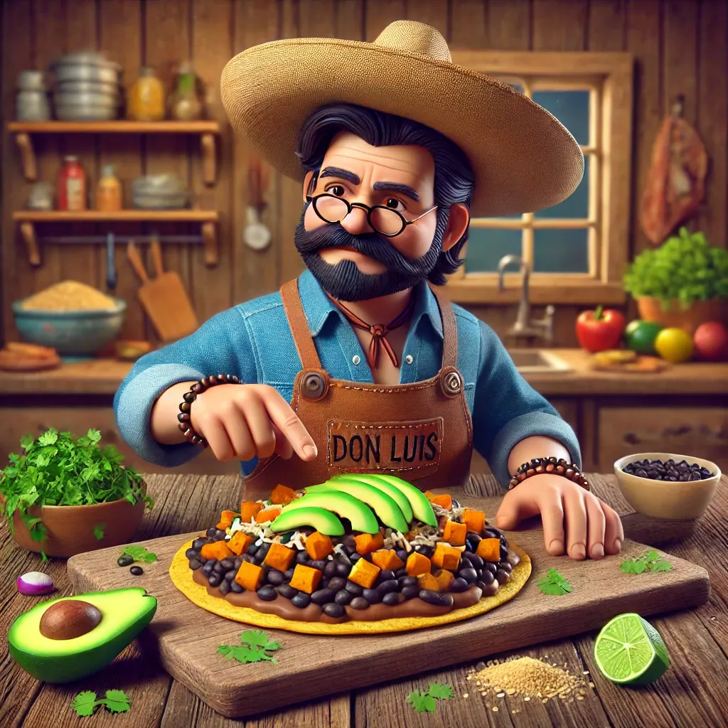 Habichuela Negra y Batata Tostadas