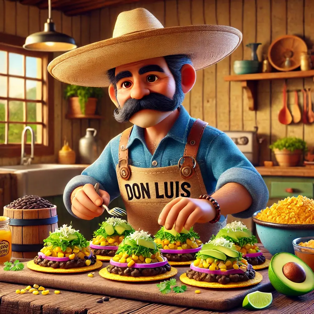 Habichuela Negra y Corn Tostadas