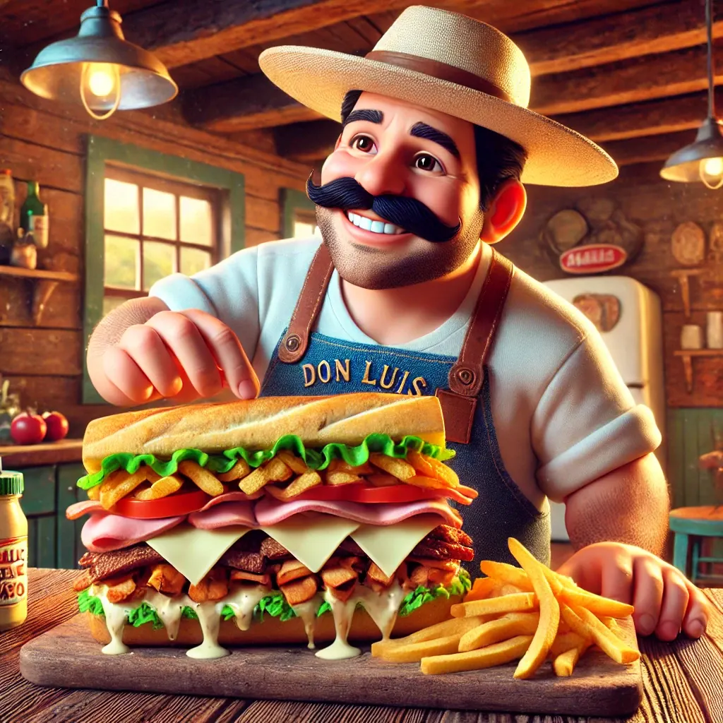 Tripleta Sandwich con Ajo Mayo