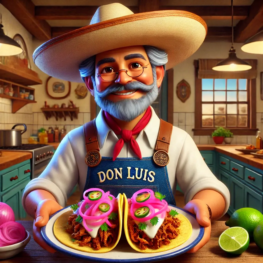 Crispy Pernil Tacos con Pickled Cebollas