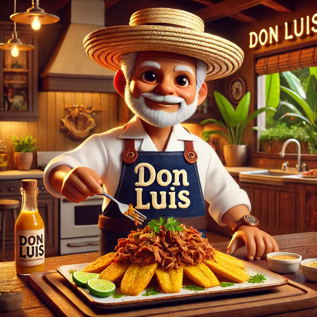Tostones con Pulled Cerdo y Mojo