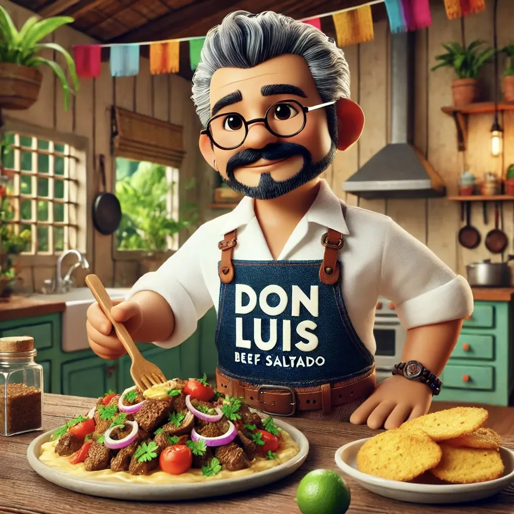 Lomo Saltado con Tostones