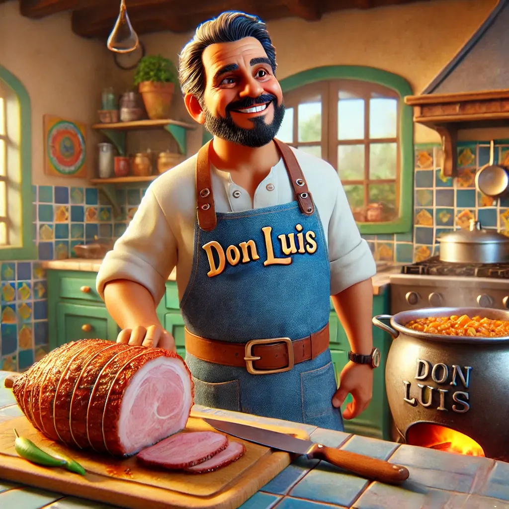 Pernil con Stewed Chickpeas