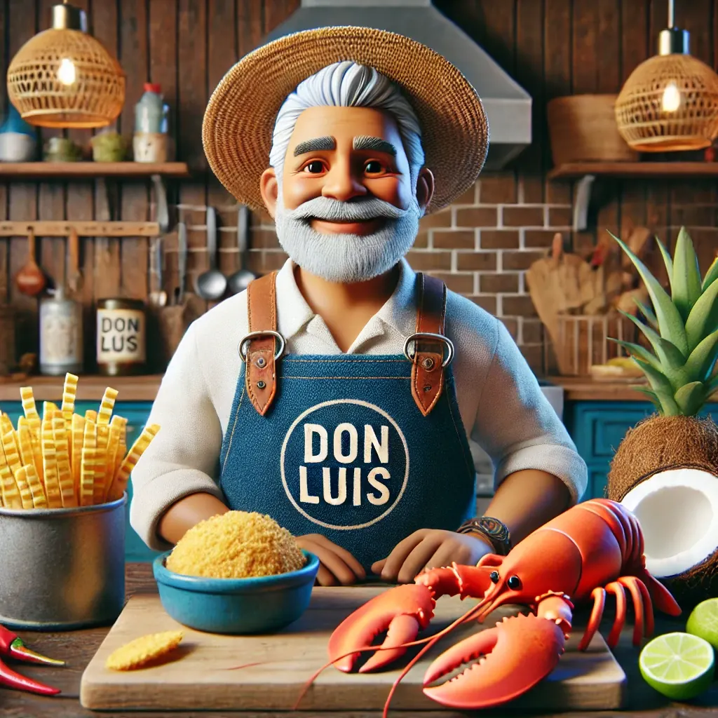 Coco Mantequilla Lobster con Mofongo Fries