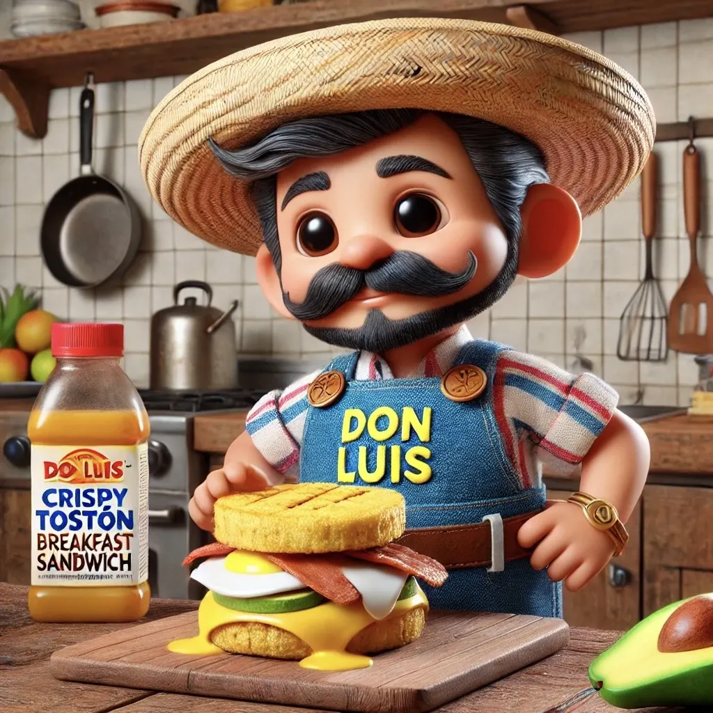 Crispy Tostón Breakfast Sandwich