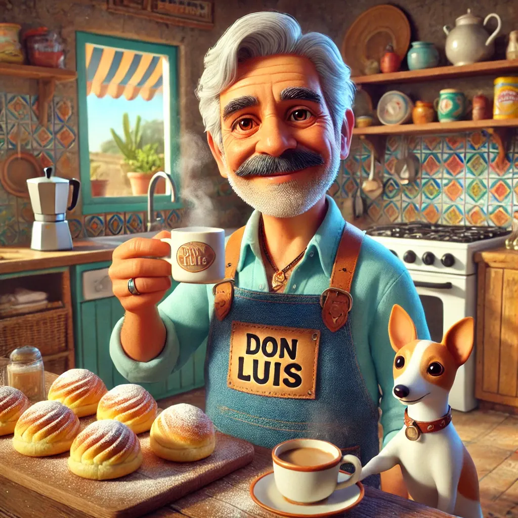 Mallorcas with Café con Leche