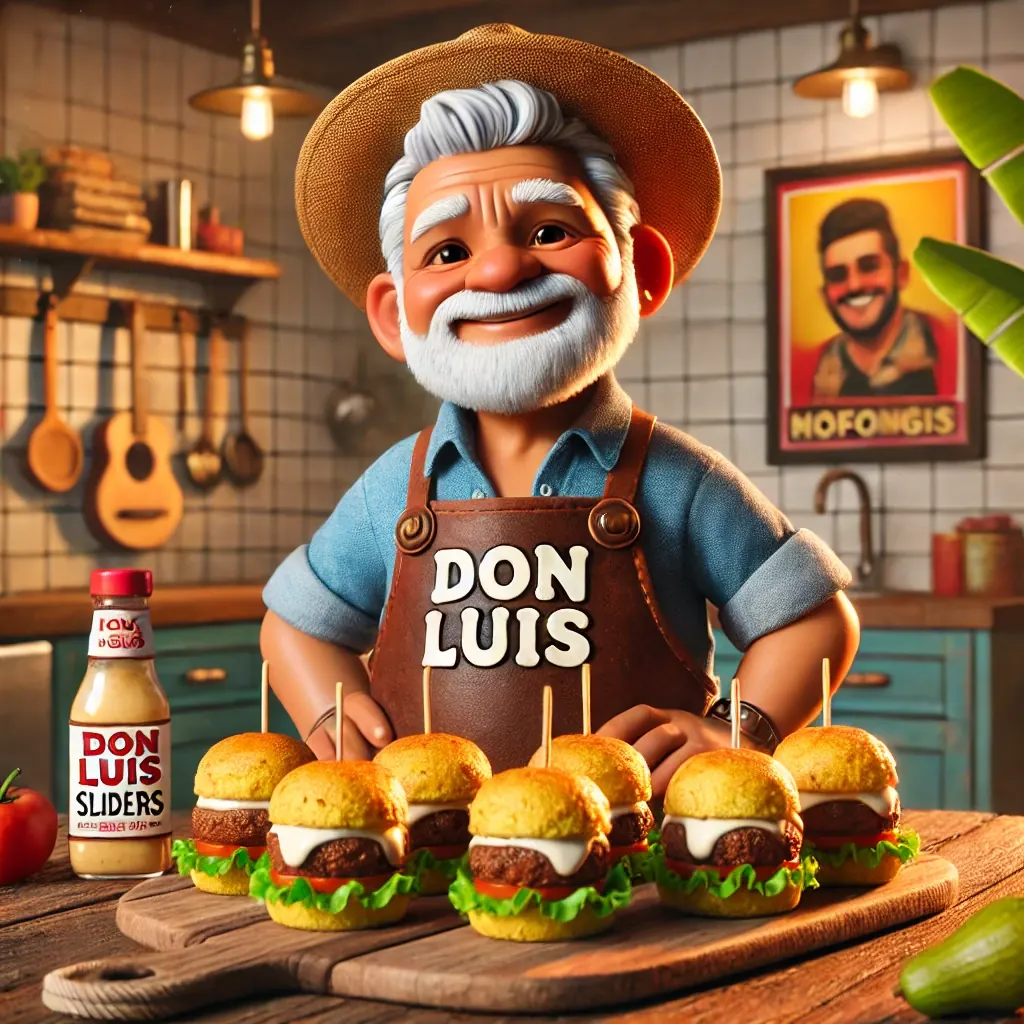 Mofongo Sliders con Ajo Aioli