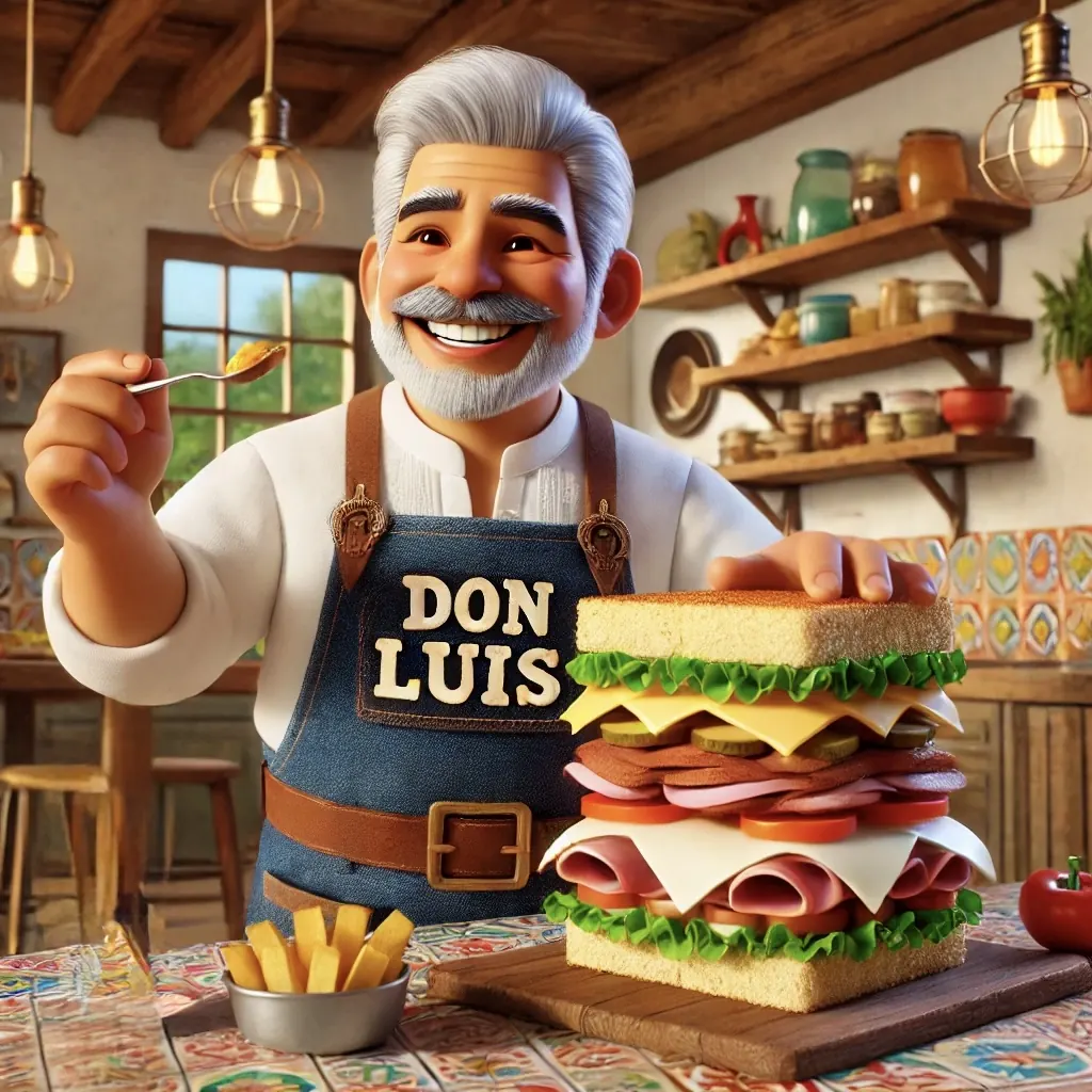 Tripleta Sandwich con Spicy Mayo