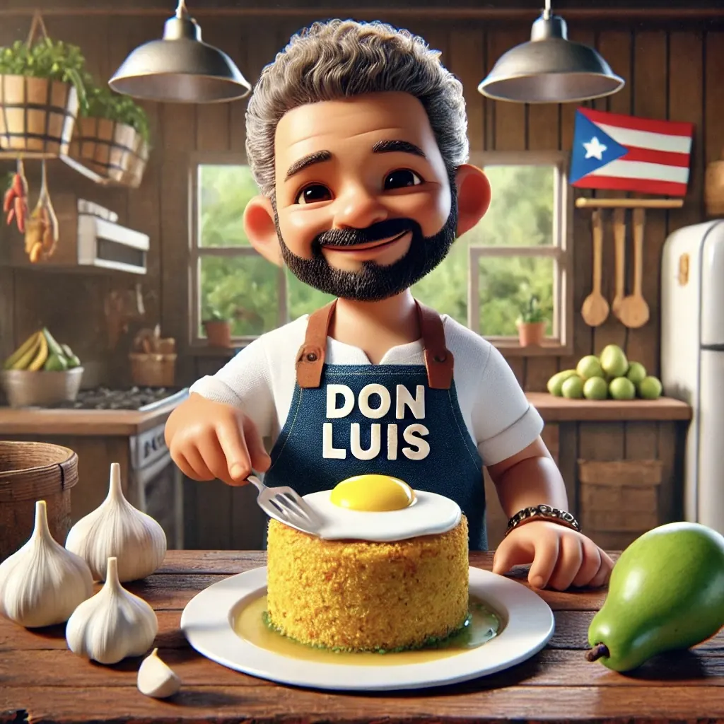 Mofongo con Huevos Fritos