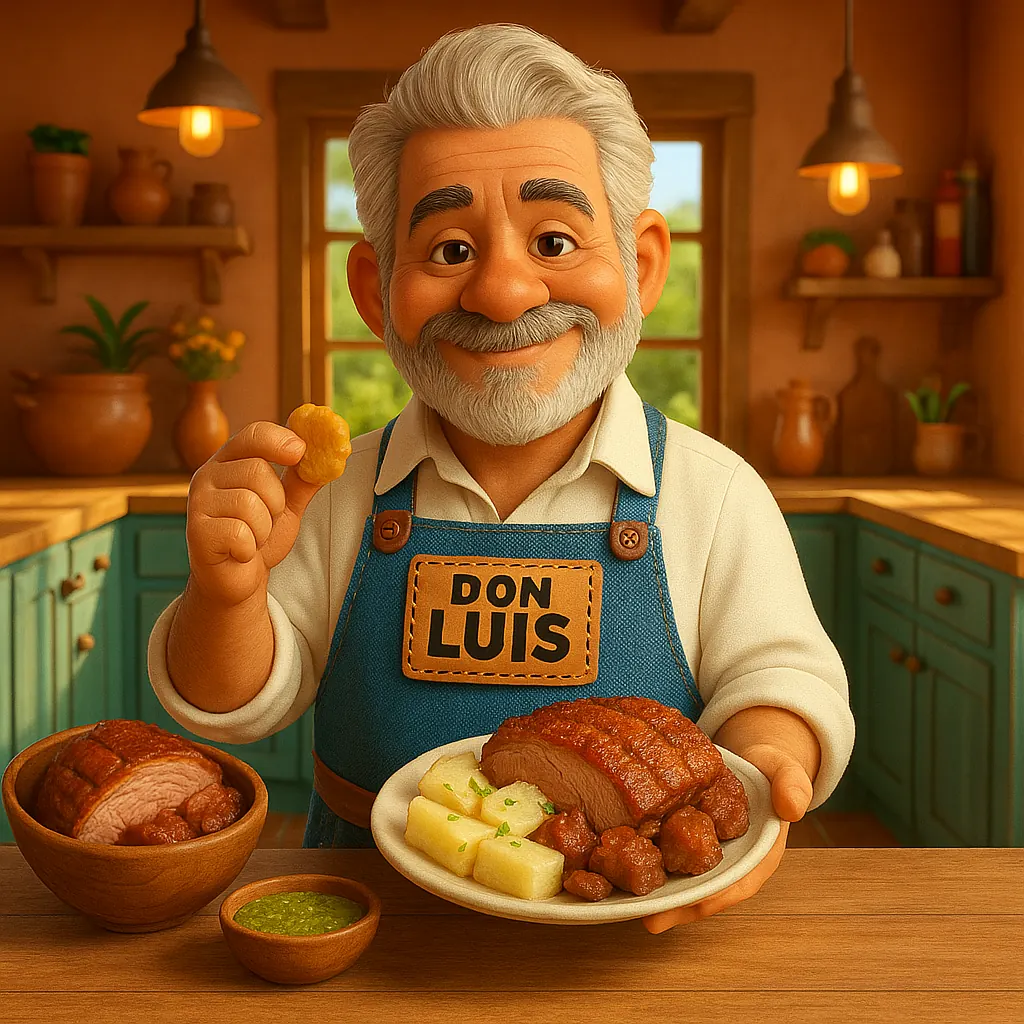 Pernil Asado (Roast Cerdo Shoulder) con Yuca