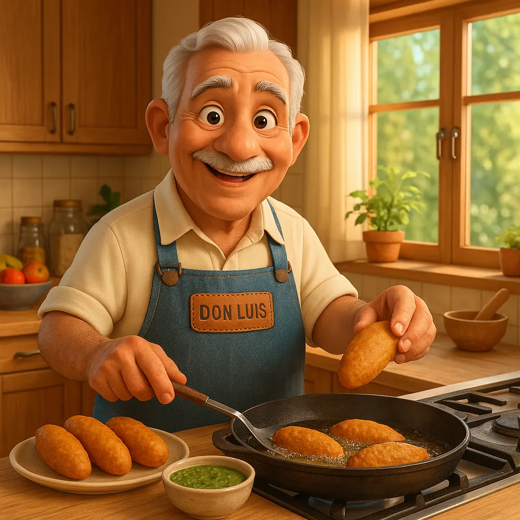 Alcapurrias con Cilantro Mojo
